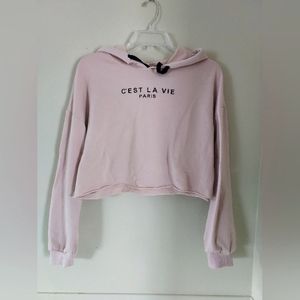 Neutral Cropped lightweight Hoodie